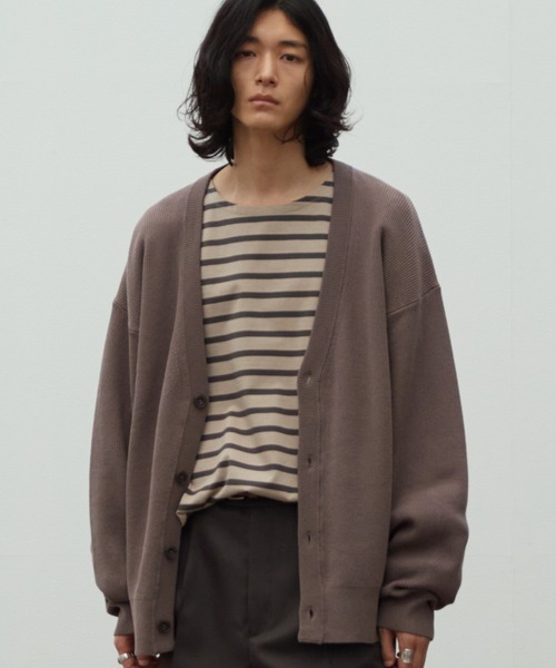WYM LIDNM 「WYM LIDNM」 ニットカーディガン S グレー メンズ