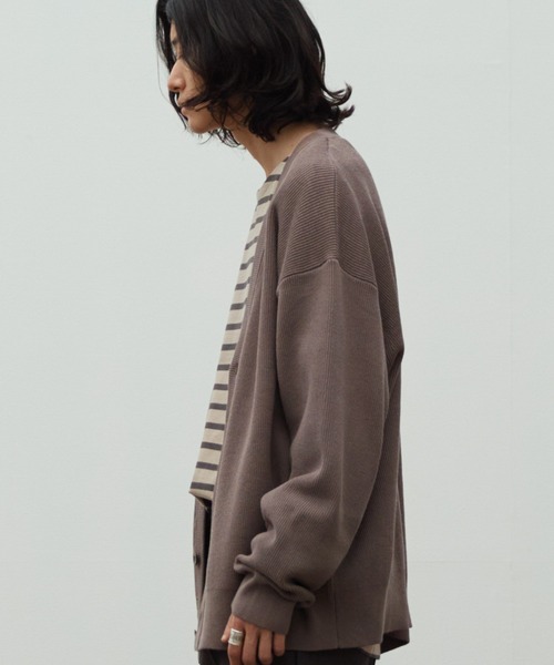 WYM LIDNM 「WYM LIDNM」 ニットカーディガン S グレー メンズ