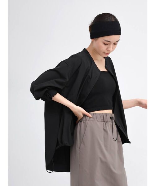 YORT uvカット ブラウス シャツ 「撥水・UVカット」裾ドロストシャツ