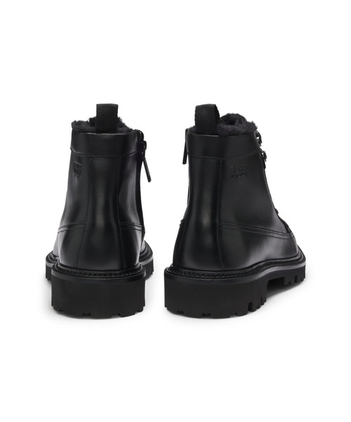 BOSS（HUGO BOSS） ブーツ レザー ハーフブーツ フェイクファー