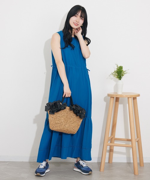 「KATHARINE ROSS」 かごバッグ MEDIUM ベージュ レディース_画像2