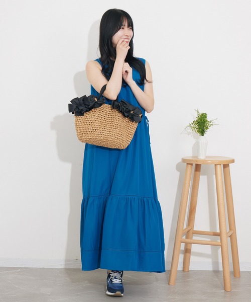 「KATHARINE ROSS」 かごバッグ MEDIUM ベージュ レディース_画像3