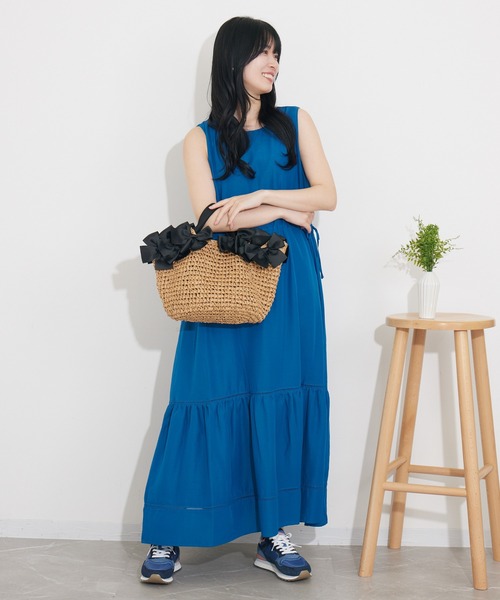 「KATHARINE ROSS」 かごバッグ MEDIUM ベージュ レディース_画像4