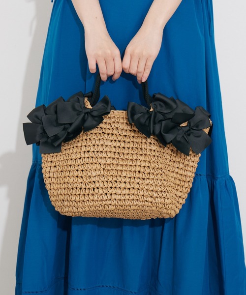 「KATHARINE ROSS」 かごバッグ MEDIUM ベージュ レディース_画像5