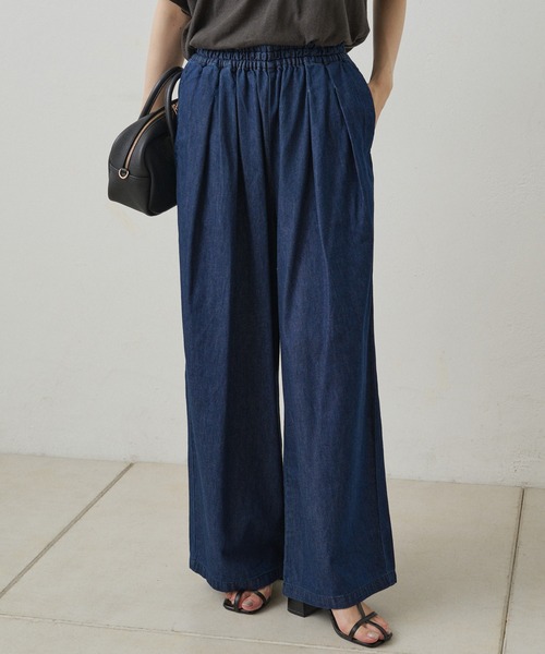 PLEATS PLEATS デニム風オールインワン PLEATS PLEATS デニム風オールインワン PLEATS PLEATS デニム風