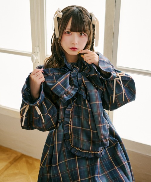 バーバリー✨チェック　綿　ワンピース　プリーツ　38 M ボタン レトロ　y2k バーバリー✨チェック 綿 ワンピース プリーツ 38 M ボタン