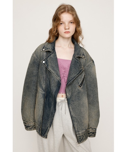 SLY（スライ） ブルゾン アウター DENIM RIDERS デニム ライダース 秋