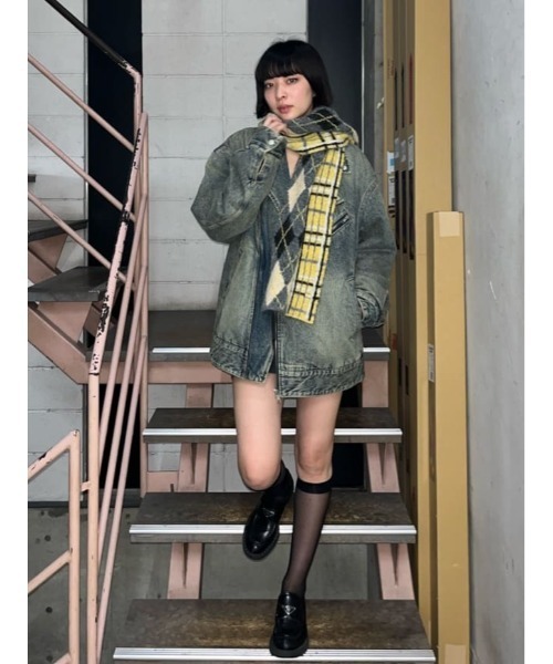 SLY（スライ） ブルゾン アウター DENIM RIDERS デニム ライダース 秋