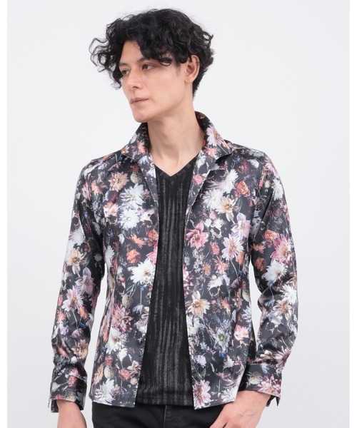 シャツ メメントブルームプリントシャツ メンズ