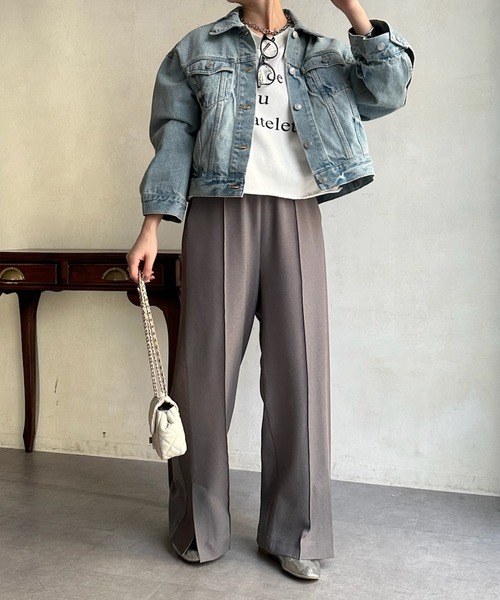 DouDou（ドゥドゥ） デニムジャケット FREE スカイブルー レディース