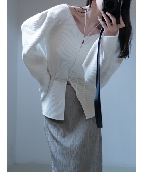 celon ニット セーター halter neck v rib knit レディース : ZOZOTOWN