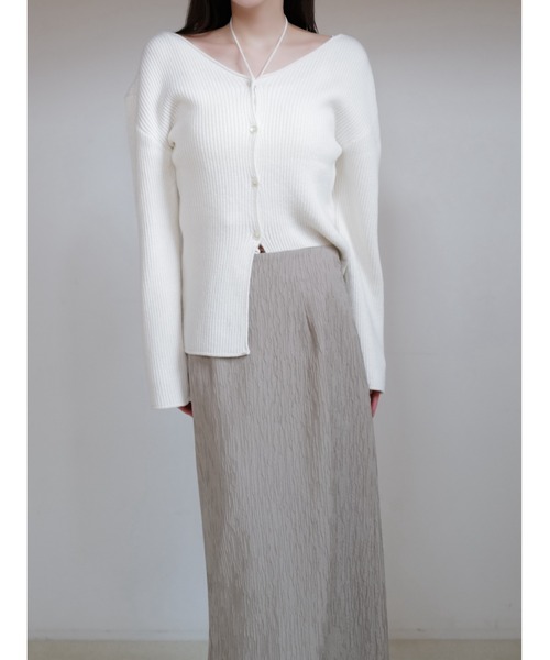 celon ニット セーター halter neck v rib knit レディース : ZOZOTOWN