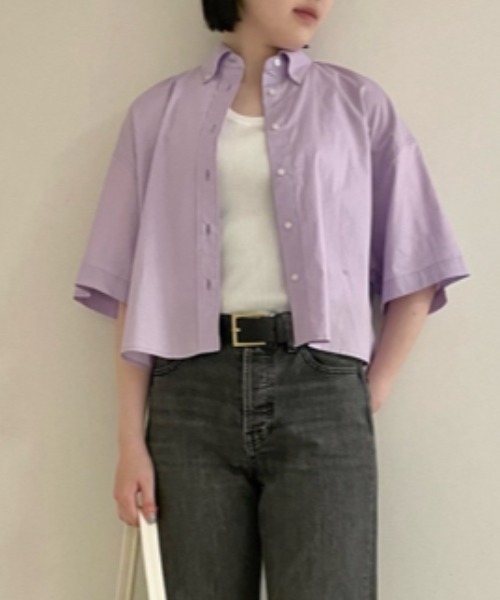 「Mila Owen」 半袖シャツ FREE ホワイト レディース_画像2