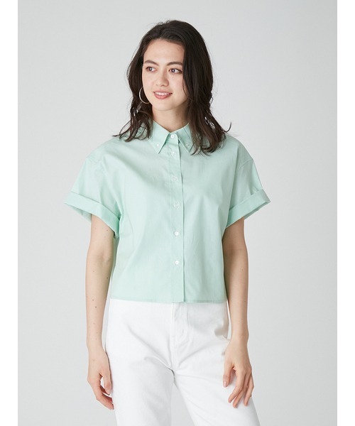 「Mila Owen」 半袖シャツ FREE ホワイト レディース_画像3