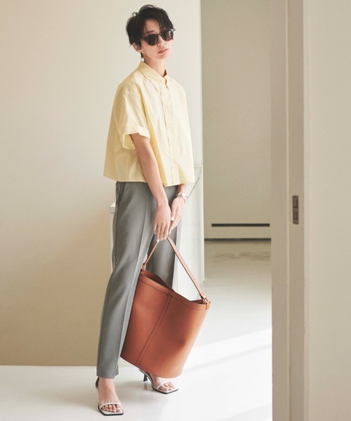 「Mila Owen」 半袖シャツ FREE ホワイト レディース_画像7