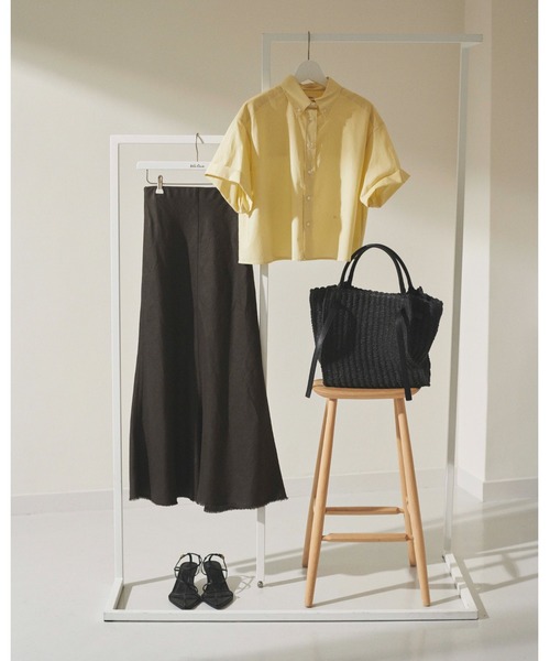 「Mila Owen」 半袖シャツ FREE ホワイト レディース_画像8