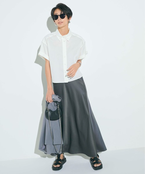 「Mila Owen」 半袖シャツ FREE ホワイト レディース_画像10