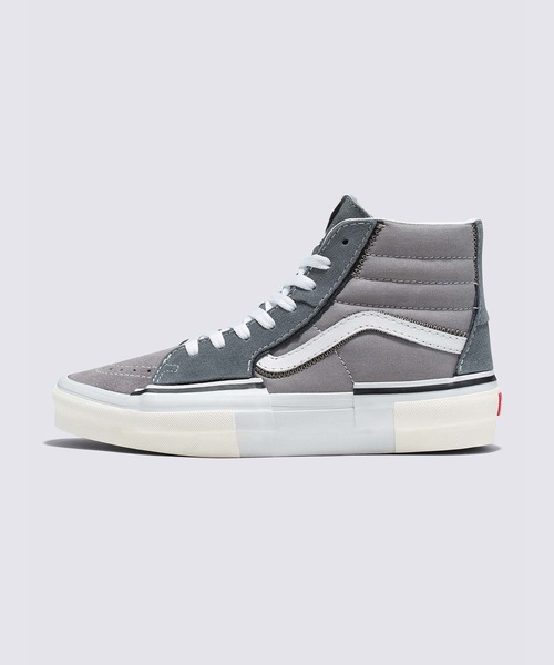 Vans ハイカットスニーカー グレー ピンク26.5cm バンズ スニーカー ハイカット シューズ 靴 レディース 23.5