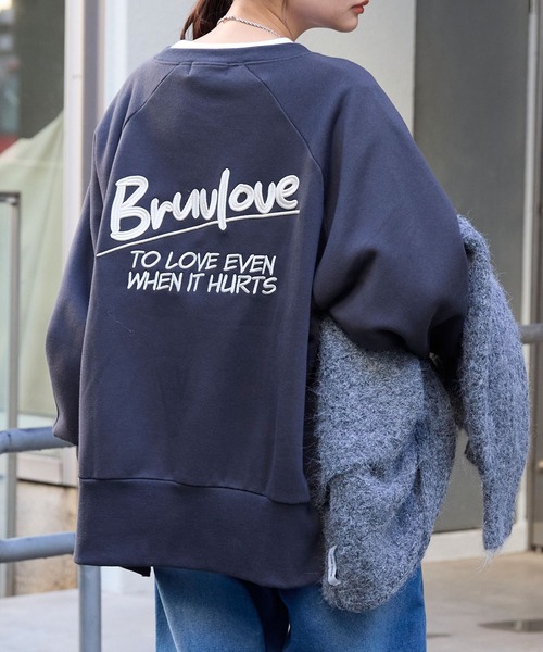 MONO-MART（モノマート） トレーナー スウェット カレッジロゴ刺繍