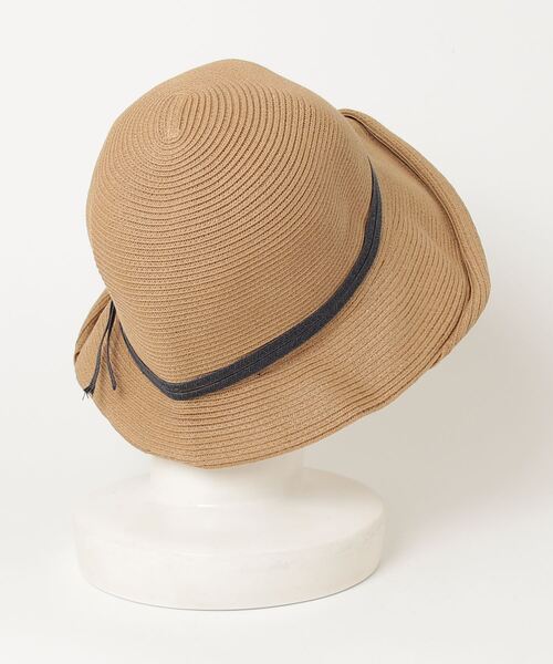 「Little＆More」 ストローハット M カーキ レディース_画像2