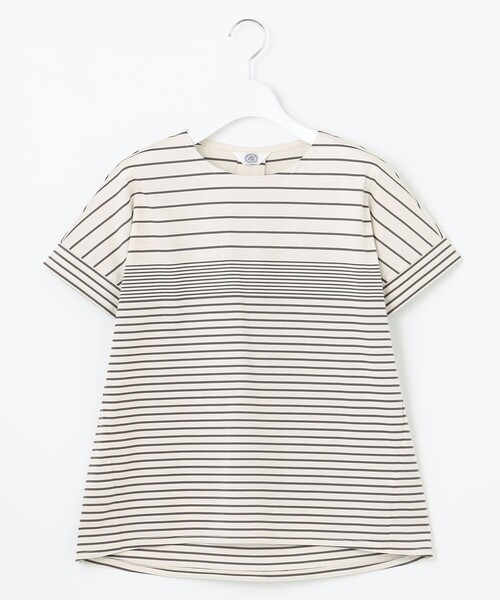 「J.PRESS」 半袖カットソー T15 グレー レディース_画像7