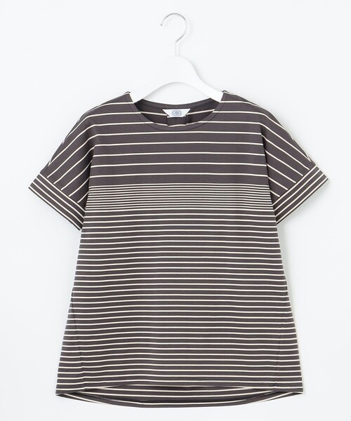 「J.PRESS」 半袖カットソー T15 グレー レディース_画像8