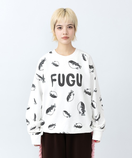 PUNYUS（プニュズ） トレーナー スウェット 「新サイズ」フード総柄