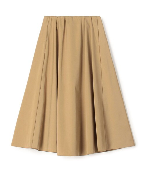 MACPHEE（マカフィー） スカート ダブルサテン タックギャザーフレア