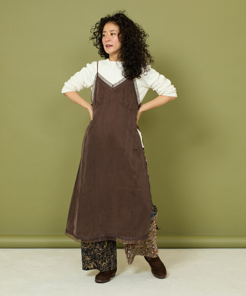 Freada（フリーダ） ワンピース レース 切替 キャミソールドレス