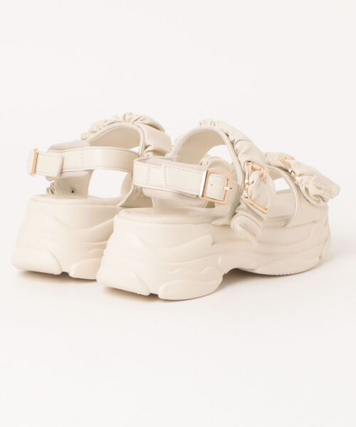 「Shoes in Closet」 フラットサンダル 3L ブラック×ブラック レディース_画像2