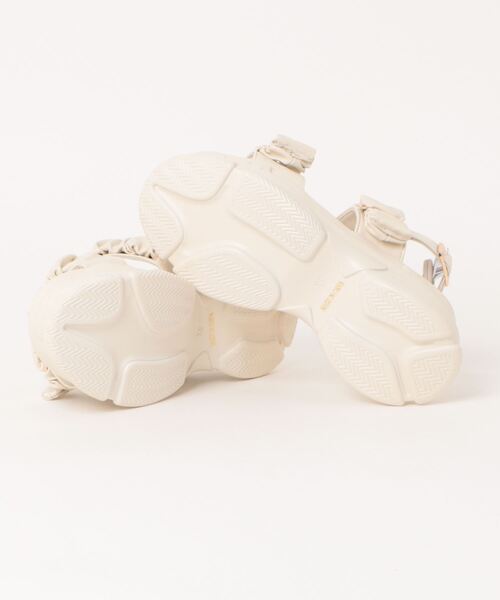 「Shoes in Closet」 フラットサンダル 3L ブラック×ブラック レディース_画像3