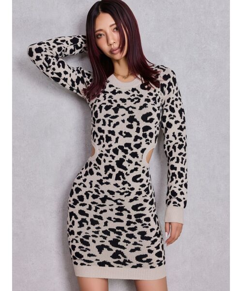 GYDA ワンピース GYDA（ジェイダ） ワンピース LONG SLEEVE SIDE OPEN ニットミニ