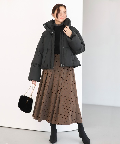 RUIRUE BOUTIQUE ルイルエブティック ダウンコート リボンコート 楽天市場】バックリボンショートダウンコート／ルイルエブティック