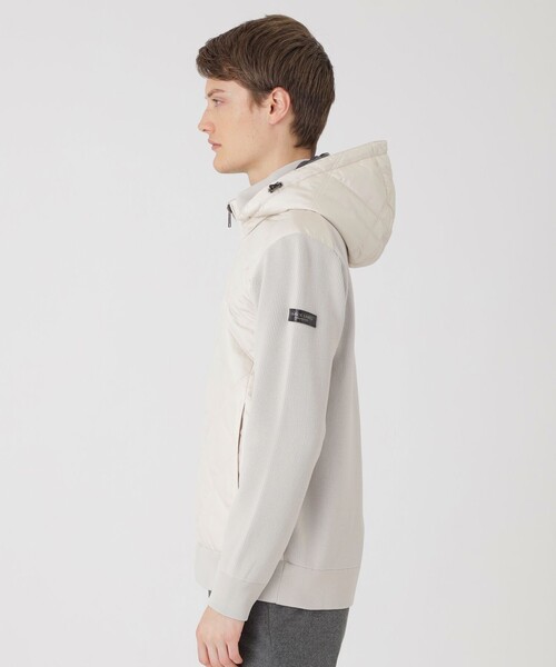 ブラックレーベルクレストブリッジ ファブリックコンビ フルジップニット BLACK LABEL CRESTBRIDGE（ブラックレーベル クレストブリッジ