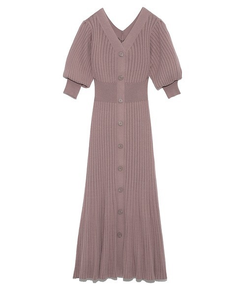 「SNIDEL」 半袖ワンピース ONE SIZE ブラック レディース_画像3