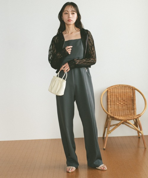 「VANNIE U」 ジップアップパーカー FREE ブラック レディース_画像3