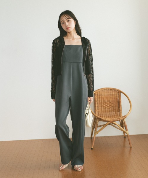 「VANNIE U」 ジップアップパーカー FREE ブラック レディース_画像4