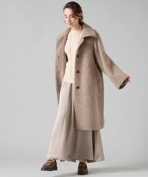 Liesse（リエス） ステンカラーコート コート シャギーステンカラー