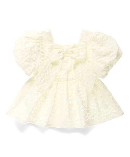 「branshes」 「KIDS」半袖ブラウス 140 アイボリー キッズ_画像6