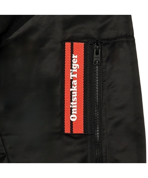 美品Onitsuka Tiger BOMBER JACKETブラックLサイズ BOMBER JACKET / ボンバージャケット（その他アウター）｜Onitsuka