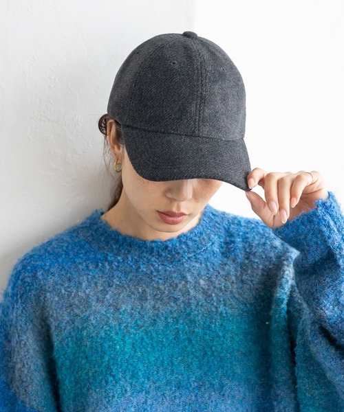 No Rule No Line キャップ 帽子 遮光率100％ ウール混ユニセックス