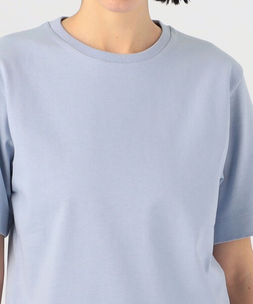 「ATON」 半袖Tシャツ 2 ダークブルー レディース_画像6