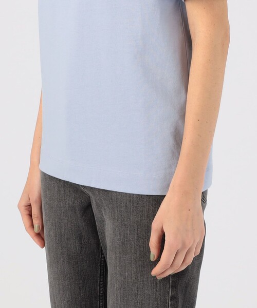 「ATON」 半袖Tシャツ 2 ダークブルー レディース_画像9