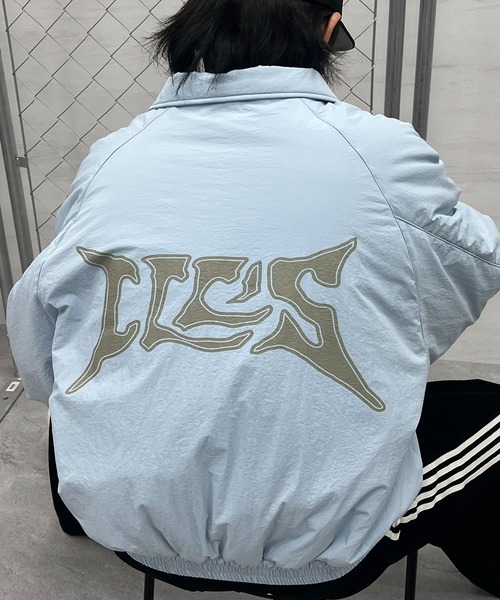 NEIGHBORHOOD FIXX バックプリント中綿ジャケット　S ダウンジャケット ダウン バックプリント ナイロン 中綿ブルゾン