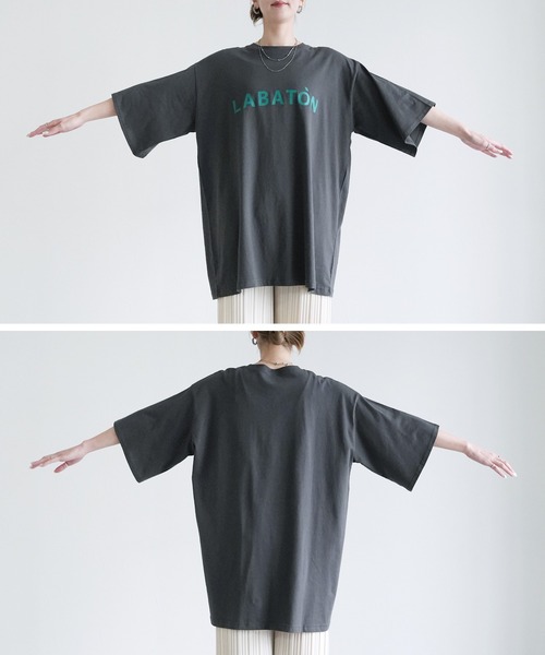 「reca」 半袖Tシャツ M チャコールグレー レディース_画像3