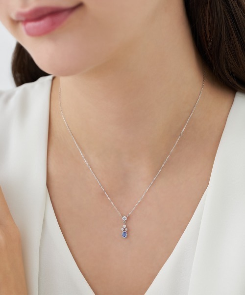 Canal4℃（カナルヨンドシー） ネックレス 「12月誕生石」シルバー