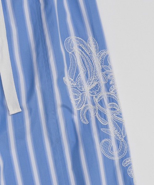 MAISON SPECIAL（メゾンスペシャル） パンツ Striped Lace Pants