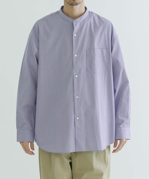 「THOMAS MASON」 長袖シャツ「URBAN RESEARCHコラボ」 X-LARGE ブルー メンズ_画像3