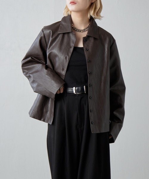 Lui's（ルイス） ジャケット テーラードジャケット フェイクレザー