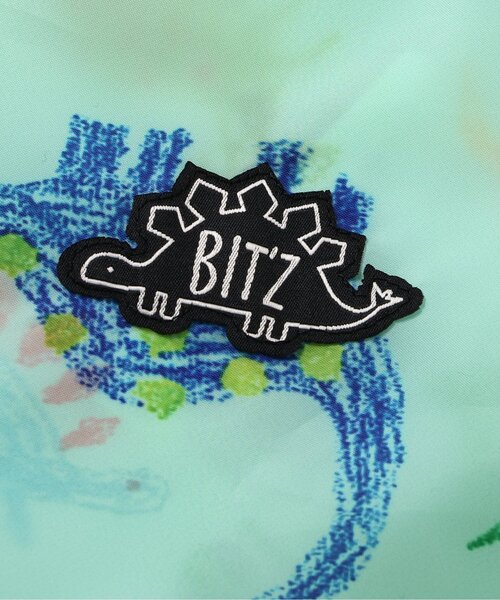 BIT'Z（ビッツ） レインコート カッパ クレヨンお絵描き恐竜柄レイン
